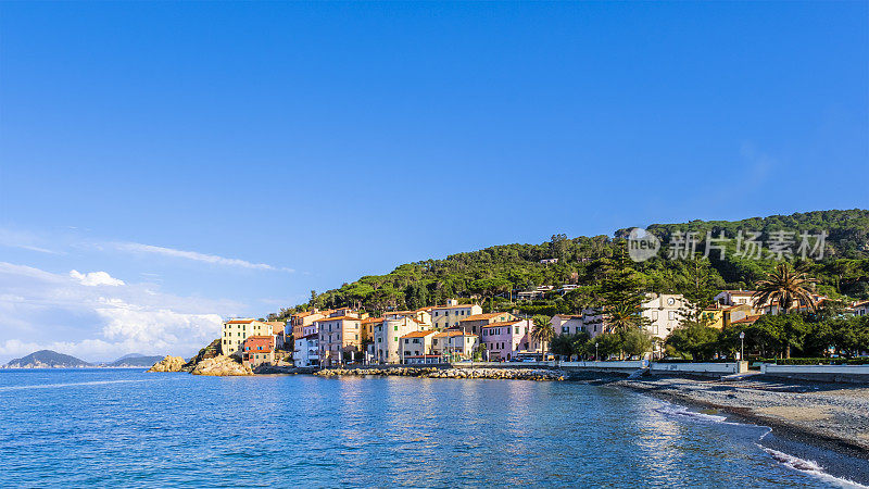 Marciana Marina, the Promenade (Elba, Tuscan Archipelago，意大利)